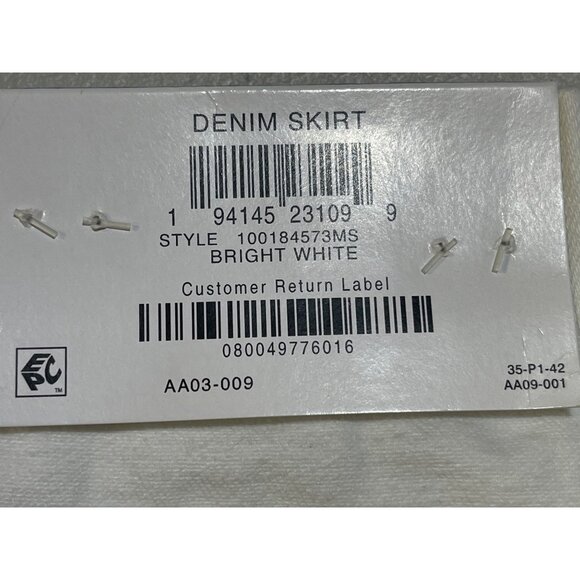 Style & Co. Womens XL White Denim Skirt Pull-On Style - Picture 8 of 10